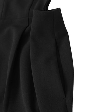 Green Parks Ｏ．洗えてストレッチ　Ｖネックジャンスカ Black