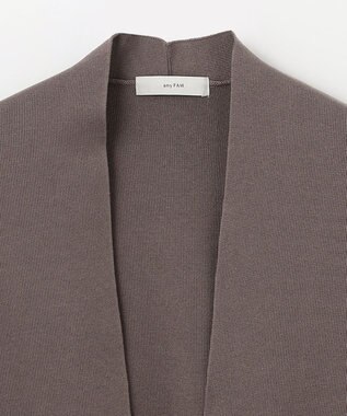 ANY L 【洗濯機可】総針ロングコーディガン モカ