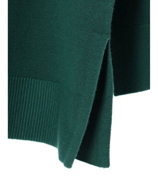 Green Parks もちやわ　ボートネックニットチュニック Green