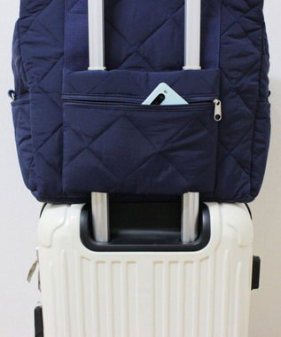 ROOTOTE 1154【大容量:キャリーケース装着可能】SN.グランデボックス.ソリッド-A 02：ネイビー