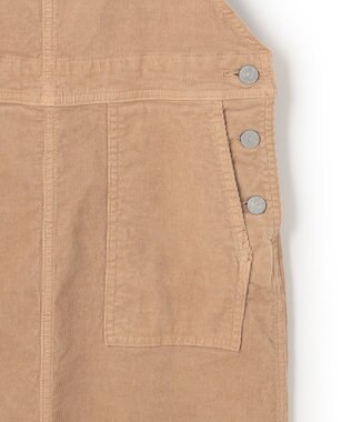 23区 【SLOW】ストレッチ コーデュロイ ジャンパースカート キャメル系