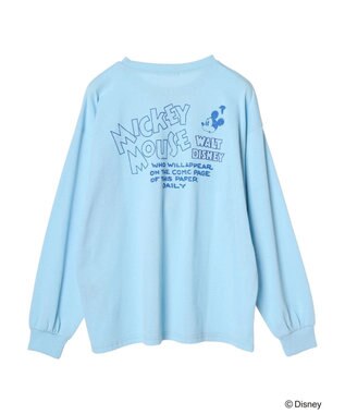 Green Parks Ｄｉｓｎｅｙ／バックプリント刺繍ロンＴＥＥ Sax