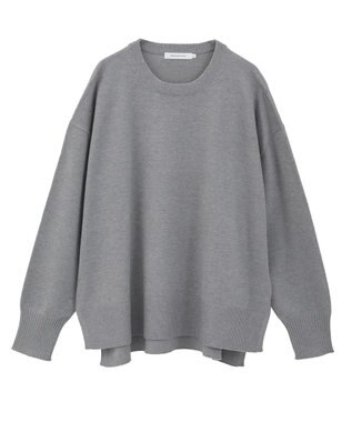 AMERICAN HOLIC 【WEB限定】バイパチサイドスリットニットプルオーバー Light Gray Mixture