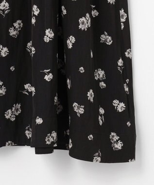 組曲 L ギャザーライトデシンボウタイ付き ワンピース ブラック系5