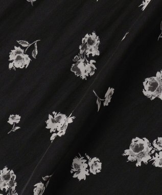 組曲 L ギャザーライトデシンボウタイ付き ワンピース ブラック系5