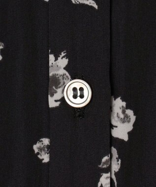 組曲 L ギャザーライトデシンボウタイ付き ワンピース ブラック系5