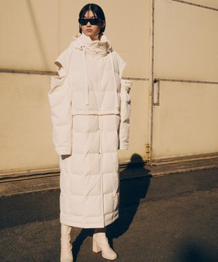 NAVE カスタムダウンコート アイボリー系