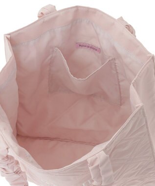 Maison de FLEUR ブランドロゴ刺繍キルティングスクエアトート Pink