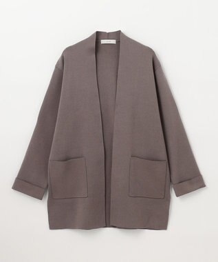 ANY L 【洗濯機可】総針ロングコーディガン モカ