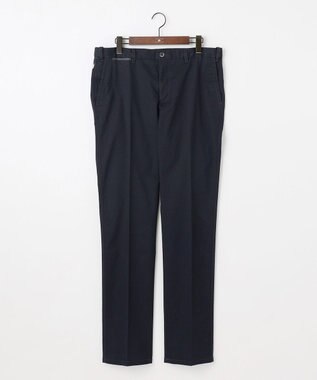 JOSEPH ABBOUD 【キングサイズ・ウエストも伸びる！オーガニックコットン使用・25AW】トリコチンストレッチ パンツ ネイビー系