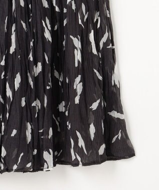 ANY アートドットプリントスカート スレートベース