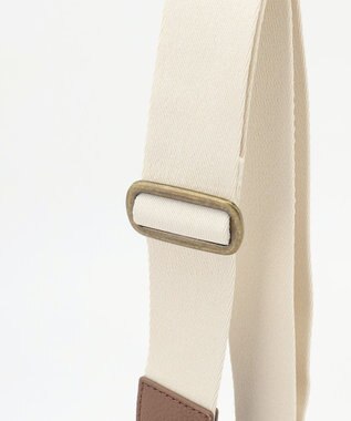 JOSEPH ABBOUD 【軽量/コンパクト】 ヘリンボンキャンバス ボディバッグ アイボリー系