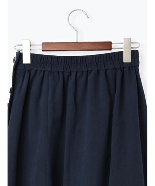 Te chichi サイドボタンピーチフレアスカート ネイビー