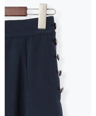 Te chichi サイドボタンピーチフレアスカート ネイビー