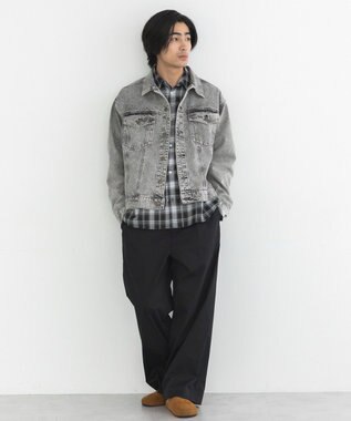 CRAFT STANDARD BOUTIQUE ハイブリーチケミカル加工デニムジャケット Black