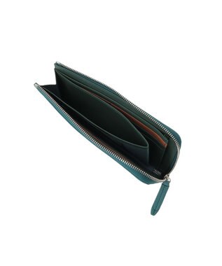 genten ピア  Lファスナー長財布 ブルー