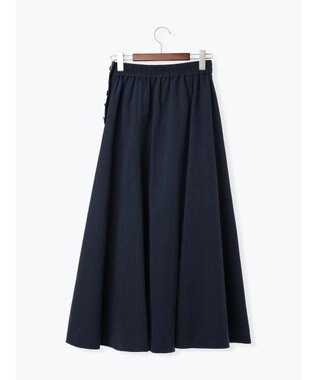 Te chichi サイドボタンピーチフレアスカート ネイビー