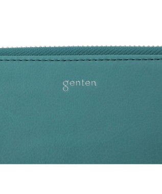 genten ピア  Lファスナー長財布 ブルー