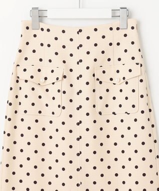 Feroux 【新色追加・洗える】パールポイントフラップ スカート アイボリー系9