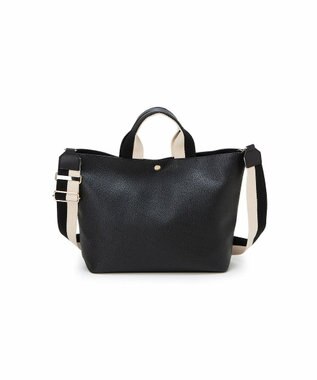 TOPKAPI 【Breath TOPKAPI】SCOTCH GRAIN スコッチグレイン プレーン 2トーンテープ ハンドル トートバッグ L ブラック