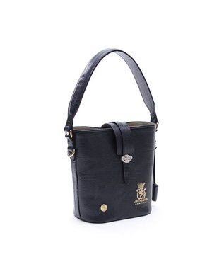 A.D.M.J. 【牛革】バケットトート18cm(Dカン＋) NAVY