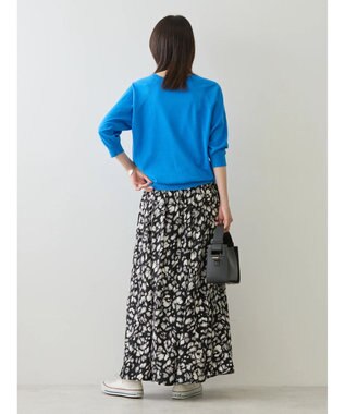 AMERICAN HOLIC ＵＶカットラグラン５分袖ニットプルオーバー Blue