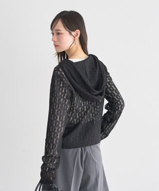 earth music&ecology レースパーカー Black