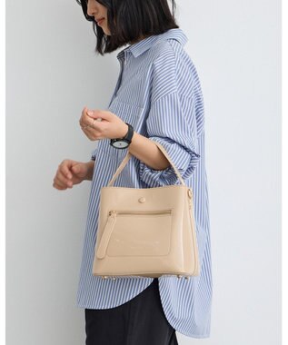 MioFIRANO スクエアエナメルハンドバッグ 2WAY　FIRANO フィラノ