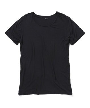 23区GOLF 【MEN】TTON なめらかレーヨン半袖Ｔシャツ ブラック系