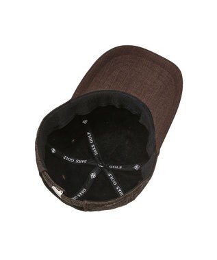 DAKS 【DAKS GOLF】 Structured Fit 刺繍キャップ ブラウン