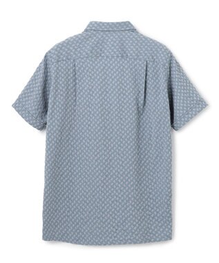 JOSEPH HOMME パターンジャガードストレッチ  /  レギュラーカラー半袖シャツ ライトグレー系