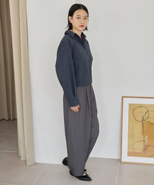 AMERICAN HOLIC カーブスラックスパンツ Gray