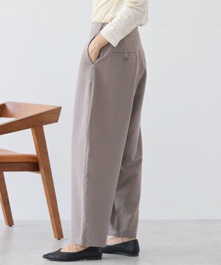 AMERICAN HOLIC カーブスラックスパンツ Gray Beige