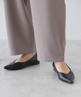 AMERICAN HOLIC カーブスラックスパンツ Gray Beige