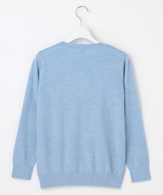 J.PRESS LADIES アーガイル ツイン ニット ソフトブルー系