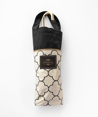 TOCCA 【晴雨兼用・UVカット100%生地】TOCCA CLOVER UMBRELLA 折り畳み傘 収納バッグ付き ベージュ系