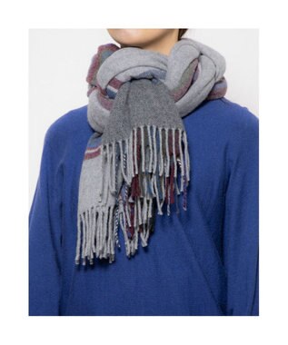 UNBILLION カシュネ cache nez / イタリアウールチェックストール GY