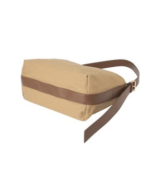 Green Parks キャンバスコンビワンハンドルショルダー Beige