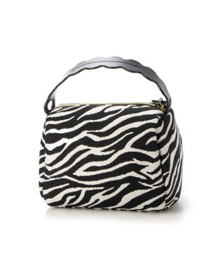 UNBILLION cachecache 波型ショルダースクエア2wayボストン ゼブラ