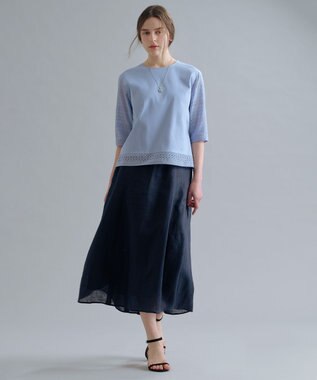 J.PRESS LADIES 【リバーシブル】ワントップ ネックレス シルバー×ケシウスゴールド系