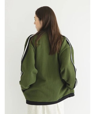 CRAFT STANDARD BOUTIQUE 【リサイクル】ラインカーディガン Khaki