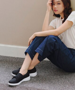 Tiaclasse 【安田美沙子さん着用】キャンバスリボンスリッポン ブラック