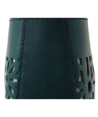 genten セイル カットワーク トートバッグ ブルーグリーン