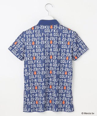 23区GOLF 【WOMEN】【吸水速乾/UVカット】ミッフィーロゴポロシャツ ブルー系5