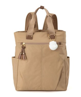 ACE BAGS & LUGGAGE kanana project collection タッセル-e トートリュック A4 68874 ベージュ