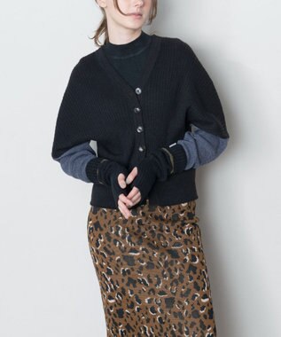 TRICOTE LINE RIB ARM WARMERS／ラインリブアームウォーマー 99BLACK