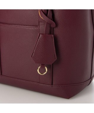 UNBILLION 【テレビ ドラマ着用アイテム】cachecache ショルダー付きパーテーション合成皮革トート ワイン