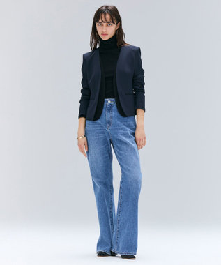 BEIGE, 【洗える・VERY NaVY 11月号掲載】CINDY / ダブルカラージャケット Navy x Black