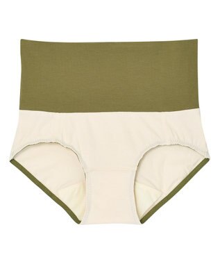 une nana cool 綿ベア天竺 カラーブロッキング サニタリーショーツ BR