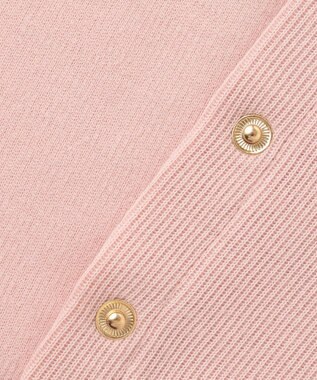 ANY KIDS スナップボタン フレンチ カーディガン ピンク